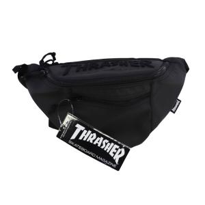 スラッシャー Coating Waist Bag ブラック×ブラック #THR-145-9090 THRASHER｜outdoorstyle-belmo