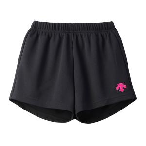 デサント インナーポケット付きバレーボールパンツ (レディース) ブラック×マゼンタ L #DVWWJD80-BKMZ DESCENTE｜outdoorstyle-belmo