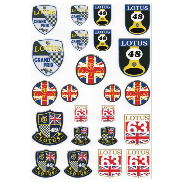 数量限定30枚　へリテージ・ステッカーセット、 ロータス・オリジナル