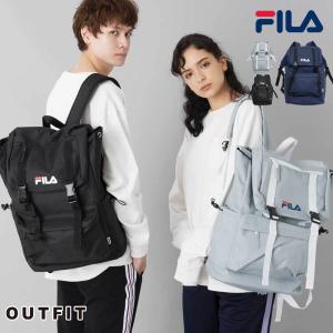 FILA リュック レディース メンズ サイドファスナー 女子 学生 大学生  A4収納 リュックサック シンプル可愛い 旅行バッグ