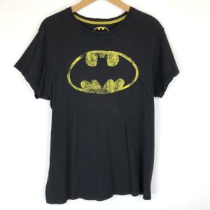 古着 Batman バットマン キャラクターTシャツ ロゴプリント ブラック系 レディースL 中古 n013031｜古着LAB2号店