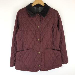 古着 Barbour バブアー キルティングジャケット 中綿 MONTROSE QUILT ワイン系 レディースM 中古 n015846｜outfit-vintage