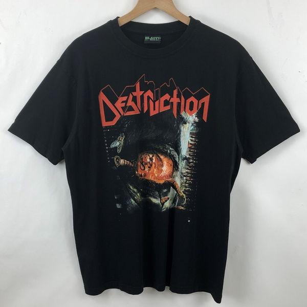 古着 DESTRUCTION デストラクション バンドプリントTシャツ 目 悪魔 DAY OF RE...