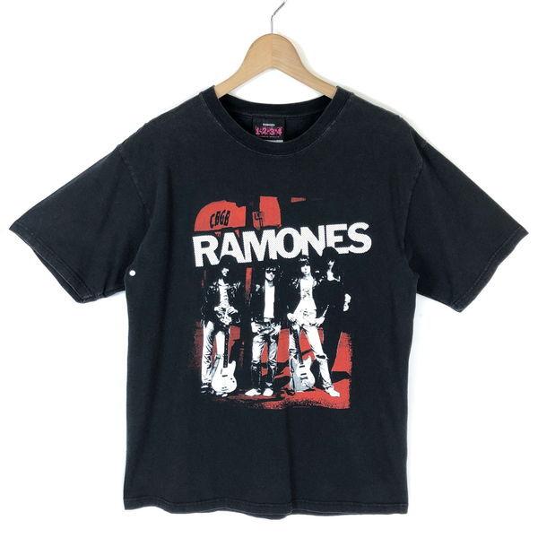 古着 RAMONES ラモーンズ バンドプリントTシャツ ブラック系 メンズM 中古 n027905