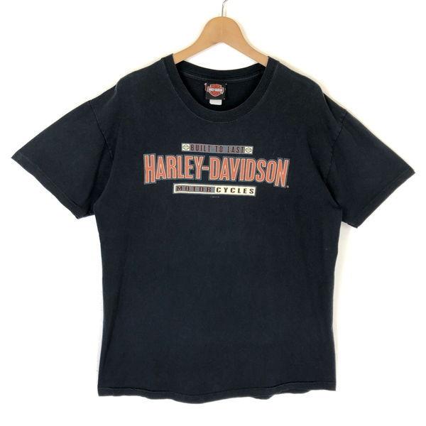 古着 Harley-Davidson ハーレーダビッドソン プリントTシャツ 両面プリント BUIL...