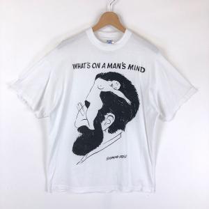 【古着】 SOL'S Tシャツ だまし絵 SIGUMUND FREUD ジークムントフロイト 80年代 ヴィンテージ ホワイト系 メンズL 【中古】 n044128｜outfit-vintage