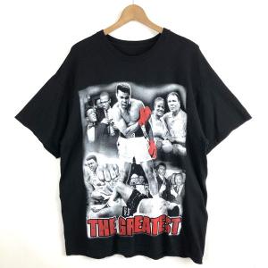 【古着】 モハメド アリ Tシャツ THE GREATEST ボクシング マルコムX ブラック系 メ...