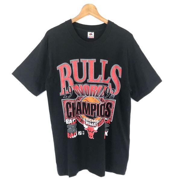 【古着】 CHICAGO BULLS シカゴブルズ Tシャツ NBA 1992 WORLD CHAM...