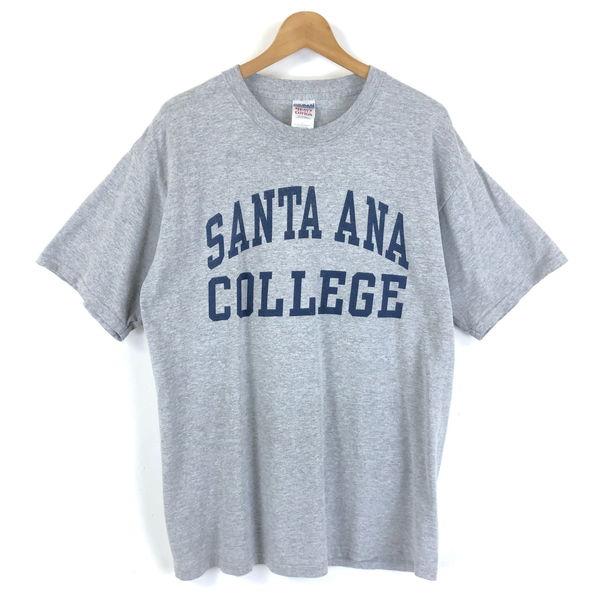 【古着】 Tシャツ カレッジプリント SANTA ANA グレー系 メンズL 【中古】 n04620...