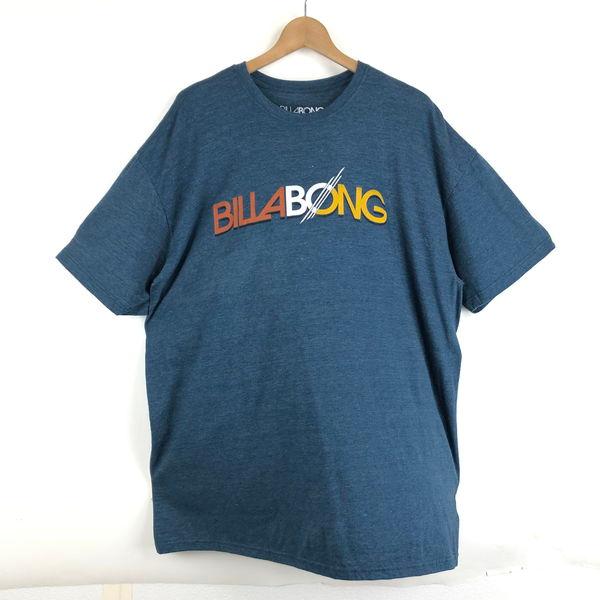 【古着】 BILLABONG ビラボン Tシャツ 杢カラー ソフト生地 ネイビー系 メンズXL以上 ...