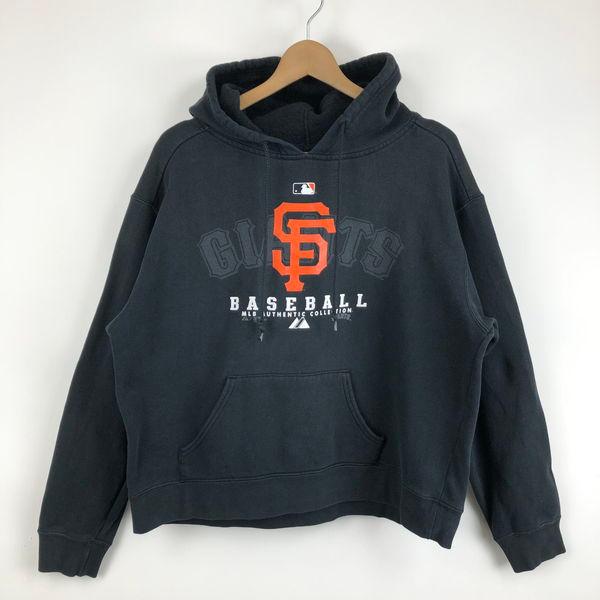 【古着】 MAJESTIC パーカー MLB サンフランシスコ ジャイアンツ ブラック系 レディース...