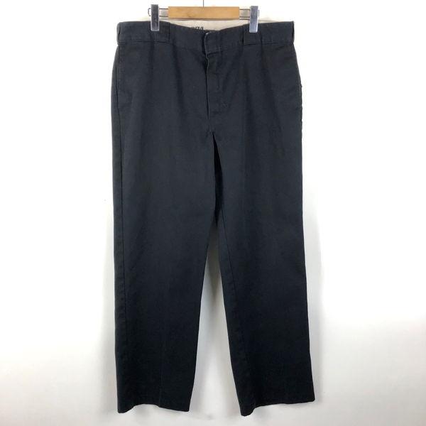 【古着】 Dickies ディッキーズ 874 ワークパンツ チノパンツ ブラック系 メンズW36以...