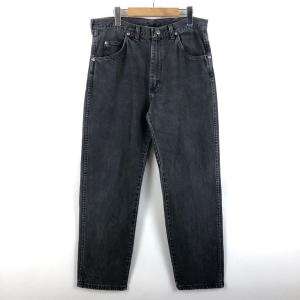 【古着】 Wrangler ラングラー デニムパンツ ストレート ブラック系 メンズW33 【中古】 n051407｜outfit-vintage