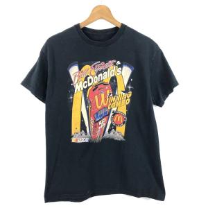 【古着】 Tシャツ NASCAR × マクドナルド レーシング ブラック系 メンズM 【中古】 n0...