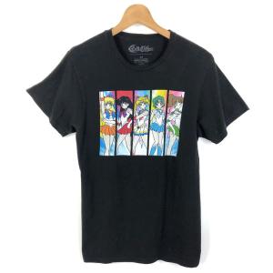 【古着】 Sailor Moon セーラームーン Tシャツ アニメ 漫画 美少女戦士 ブラック系 メンズS 【中古】 n052825