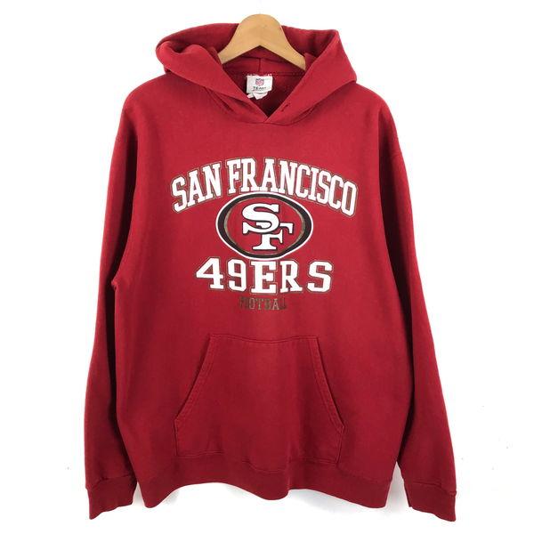 【古着】 NFL team apparel スウェット パーカー サンフランシスコ 49ERS レッ...