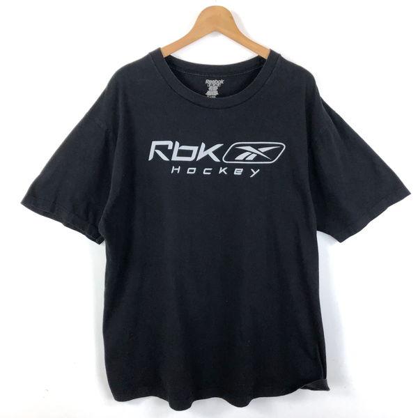 【古着】 Reebok リーボック Tシャツ HOCKEY ブラック系 メンズXL 【中古】 n05...