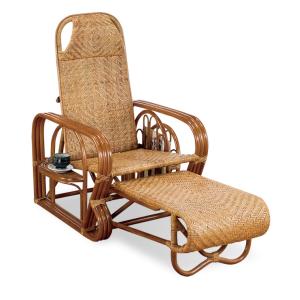 籐 三ツ折寝座椅子 A-100 ラタン マガジンラック フットレスト 今枝商店 Amazon｜今枝商店 籐三つ折寝椅子 A100 サイズ：幅68×奥行127