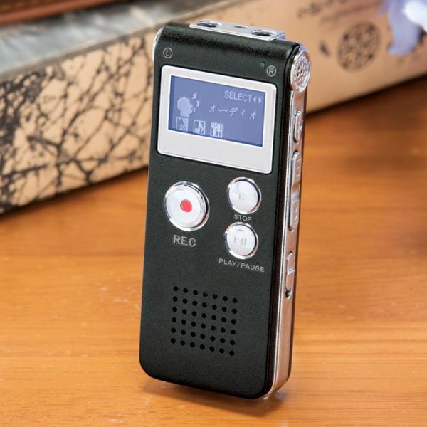シニア向け ボイスレコーダー ICレコーダー 押すだけ 簡単操作 録音 再生 小型 デジタル 録音機...