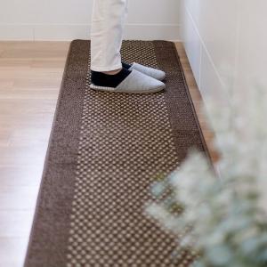 キッチンマット 日本製 ラグ ラグマット おしゃれ 洗える 60×270cm 新・優踏生 滑り止め加工 マット キッチン 台所 玄関マット 廊下マット ウォッシャブル