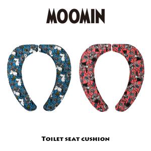 便座シート 便座カバー ムーミン MOOMIN グッズ トイレ 便座クッション ふわふわ 簡単取付け 便座に貼るだけ おしゃれ 北欧 洗える リトルミイ｜outlet-f