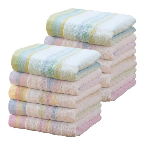 今治 タオル フェイスタオル 10枚セット 今治産 綿100％ ジャカード織 吸水 速乾 軽量 80...