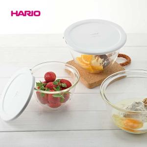 パイレックス フタつき耐熱ガラスボウル 14×9cm 0.5L×3個セット Pyrex