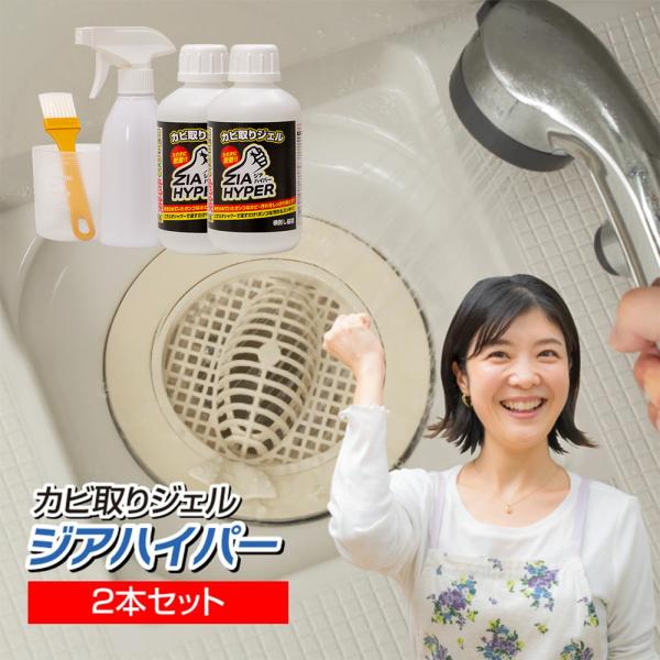 カビ取りジェル ジアハイパー 500ml 2本セット 日本製 強力 黒カビ 除去 カビ取り剤 カビと...