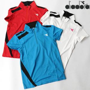 テニスウェア ディアドラ DIADORA レディース DOS7339A ゲームシャツ 2010 半袖シャツ ネコポス対応｜outlet-grasshopper