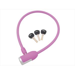 J&C ジェイアンドシー ワイヤーロック JC-063W マッドピンク 防犯