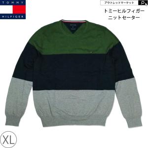 トミーヒルフィガー セーター ニット 丸首 メンズ XL（国内3L相当） TOMMY HILFIGER