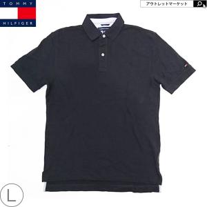 トミーヒルフィガー ポロシャツ 半袖 メンズ L（国内LL相当）ネイビー【ブランド】TOMMY HILFIGER（半袖ポロシャツ/訳あり/アウトレット/正規品）