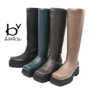 あしながおじさん ストレッチロングブーツ 軽量 2810517 本革 レザー