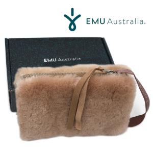 EMU Australia エミュー シープスキン ムートン ポーチ クラッチバッグ Emu Small Clutch W7014 ギフト プレゼント レディース メンズ｜outlet-para