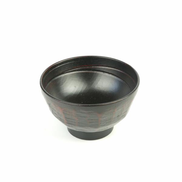 【アウトレット】〈2個組〉漆器 お椀 11.5×7cm 木碗 汁椀 漆塗り 天然木 12-2
