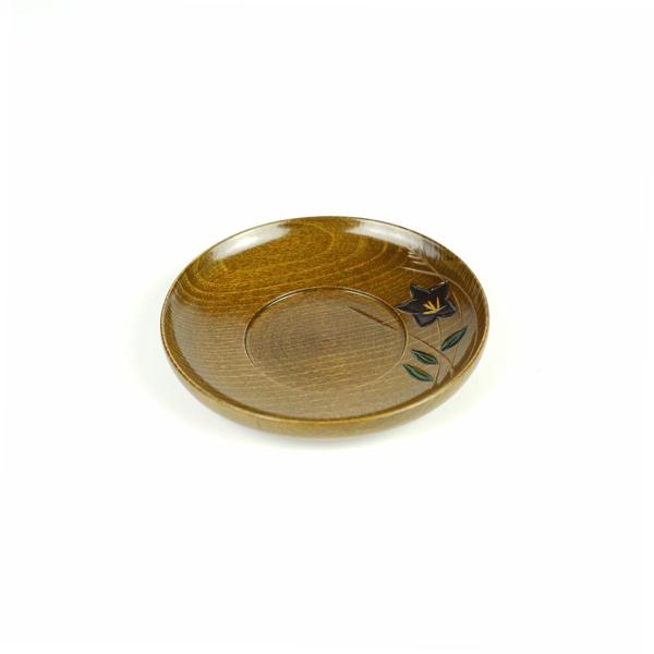 【アウトレット】〈2個組〉漆器 茶托 10.5cm 銘々皿 小皿 漆塗り 天然木 13-16