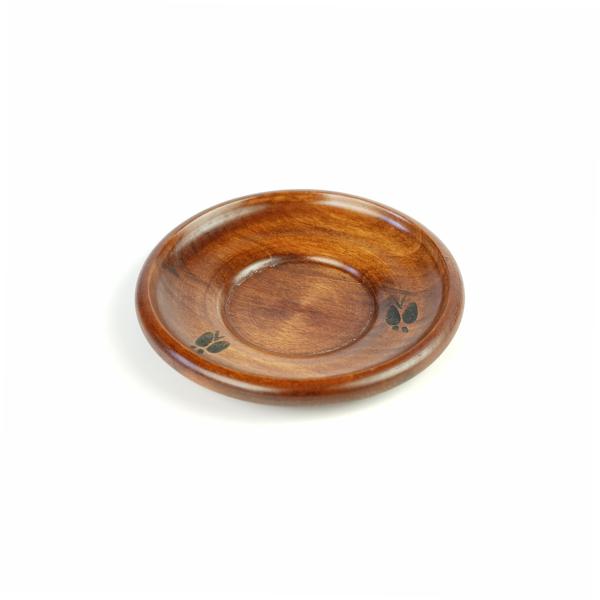 【アウトレット】〈2個組〉漆器 茶托 12cm 銘々皿 小皿 漆塗り 天然木 13-7