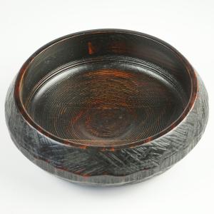 菓子鉢 21cm 七寸大輪菓子鉢 木製 天然木 漆 （ 菓子皿 菓子器 ボウル