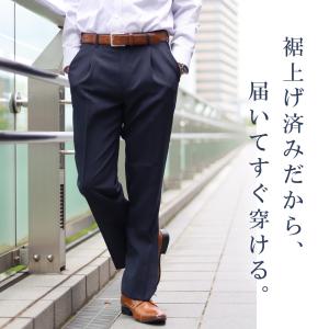 スラックス 裾上げ済 メンズ ワンタック 夏 ...の詳細画像1