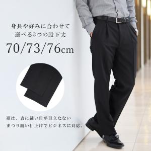 スラックス 裾上げ済 メンズ ワンタック 夏 ...の詳細画像3