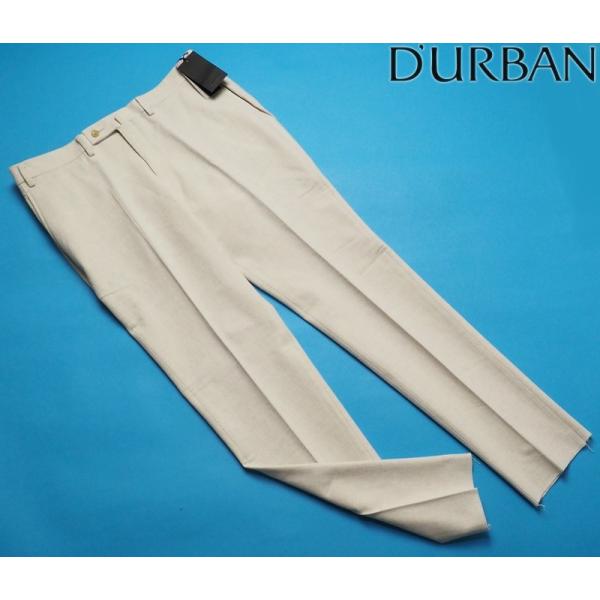 新品定価2.8万円 D'URBAN ダーバン 秋冬 日本製 サキソニー起毛 パンツ/スラックス91白...