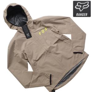 新品展示品 FOX フォックス RANGER 2.5Layer 防水・透湿 ジャケット MTB/マウンテンバイク メンズLベージュ(224) 27361