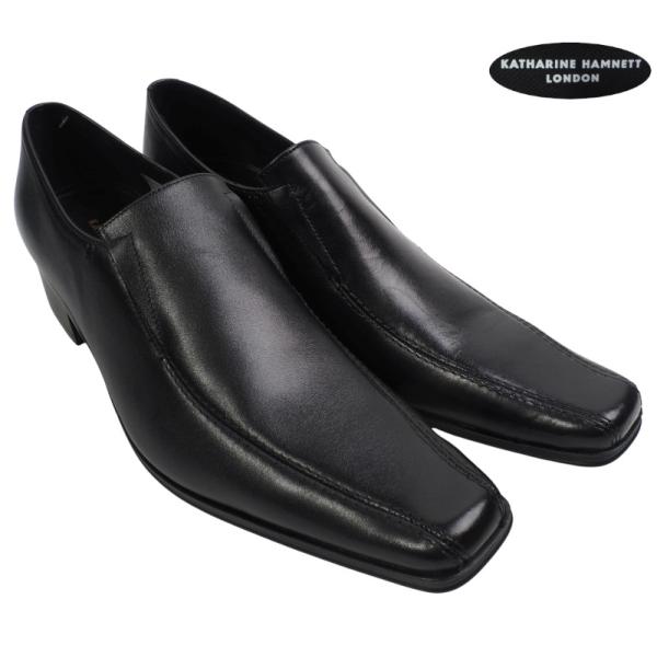 新品 KATHARINE HAMNETT LONDON キャサリンハムネット ロンドン 本革レザー ...