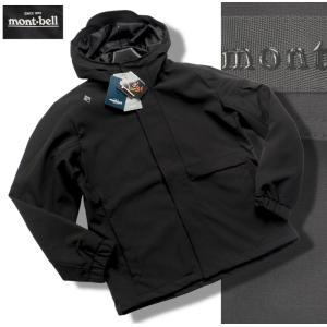 新品正規 mont-bell モンベル 撥水・UVカット 裏フリース WARM TECH 厚手 ソフトシェルジャケット メンズ110(XXL) ブラック(BLACK) AMJW201