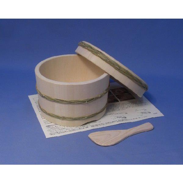 おひつ 電子レンジ対応 ３合用 しゃもじ付 木製 ごはん 保管 わっぱ
