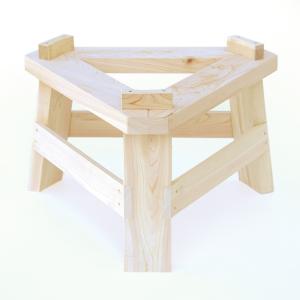 国産ひのき製 木台 石臼 1升用 ナガノ産業 みかげ石もち臼1升用 専用