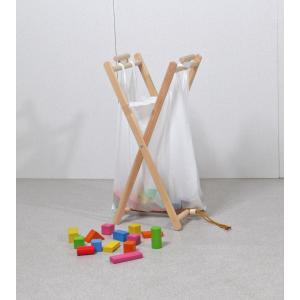 ひのき製 レジ袋ハンガー 大小2個セット ゴミ...の詳細画像4