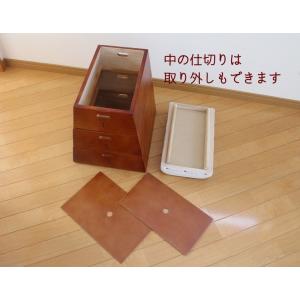 跳び箱型 小物入れ 3段タイプ 高さ45cm ...の詳細画像3