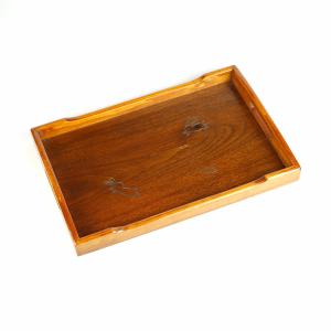 【アウトレット】漆器 角盆 35×23.5×4cm 長手盆 お盆 漆塗り 天然木 27-1