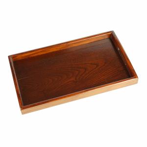 【アウトレット】漆器 角盆 40×23.5×4cm 長手盆 お盆 漆塗り 天然木 28-2